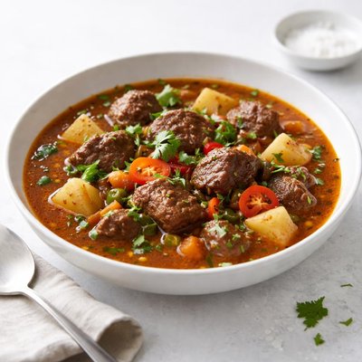 Image of Crock Pot Beef and Chile Stew