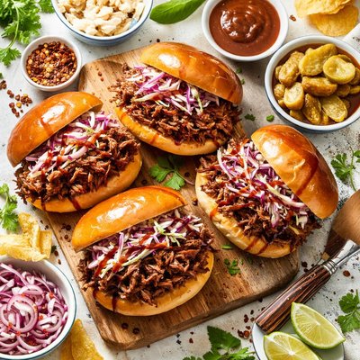 Image of Crock Pot Beef Brisket Sandwiches
