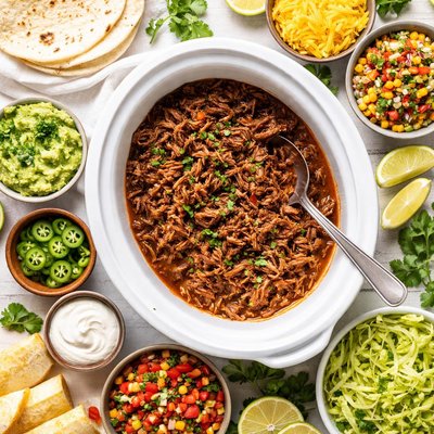 Image of Crock Pot Beef for Burritos
