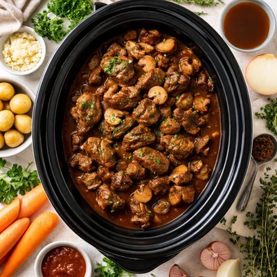 Image of Crock Pot Beef Mushrooms