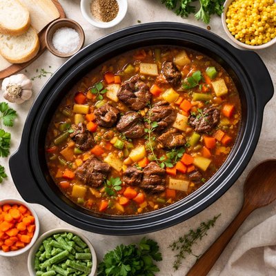 Image of Crock Pot Beef Soup