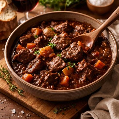 Image of Crock Pot Beef with Red Wine