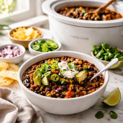 Image of Crock Pot Black Bean Chili