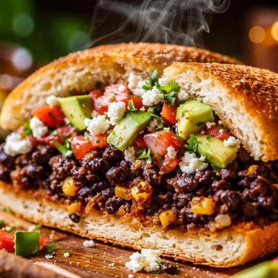 Image of Crock Pot Black Bean Torta
