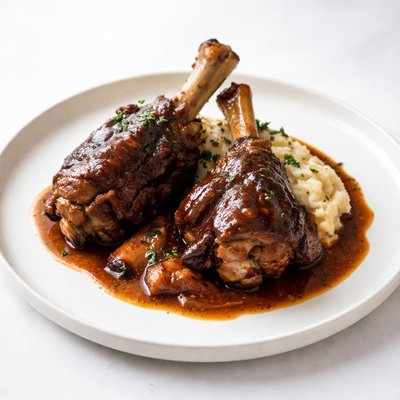 Image of Crock Pot Braised Lamb Shanks