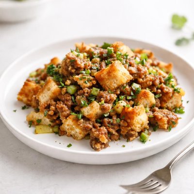 Image of Crock Pot Bread Sausage Stuffing