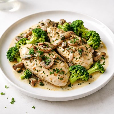 Image of Crock Pot Broccoli and Mushroom Chicken