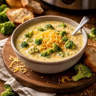 Image of Crock Pot Broccoli Cheese Soup