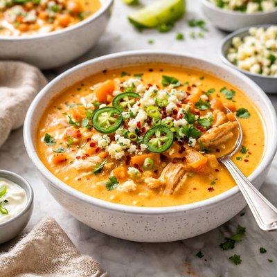 Image of Crock Pot Buffalo Chicken Soup