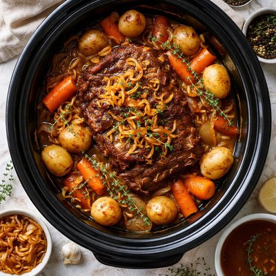 Image of Crock Pot Caramelized Onion Pot Roast