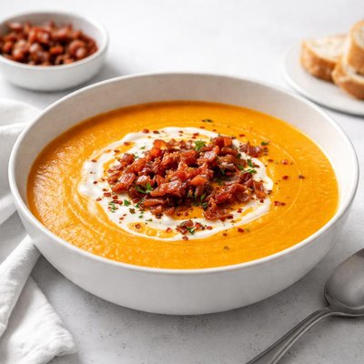 Image of Crock Pot Carrot and Bacon Soup