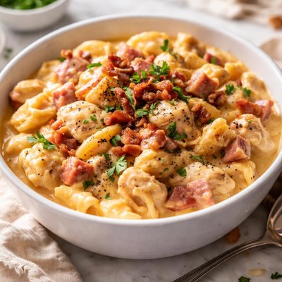 Image of Crock Pot Cheesy Chicken Ham So Good