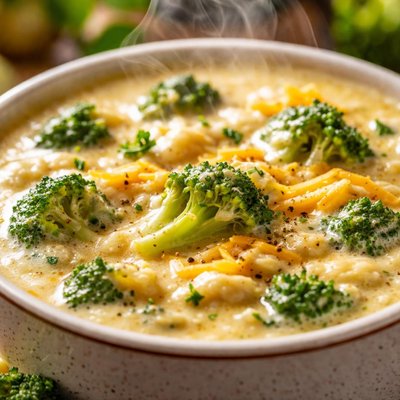 Image of Crock Pot Cheesy Cream of Broccoli Soup