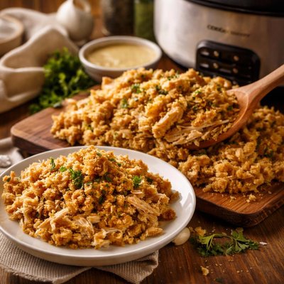 Image of Crock Pot Chicken and Dressing