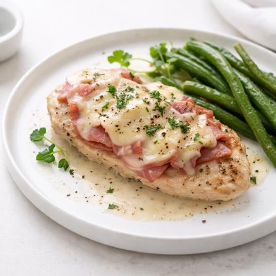 Image of Crock Pot Chicken and Ham with Swiss