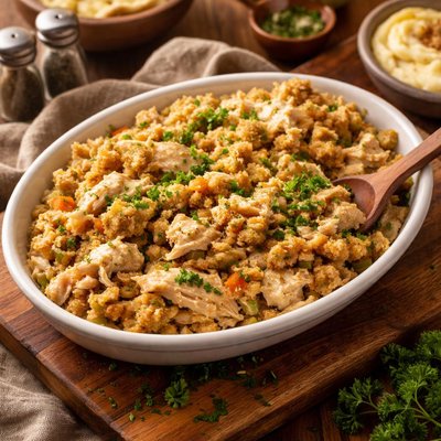 Image of Crock Pot Chicken and Stuffing
