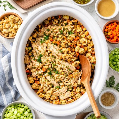 Image of Crock Pot Chicken and Stuffing 5 Ww Points