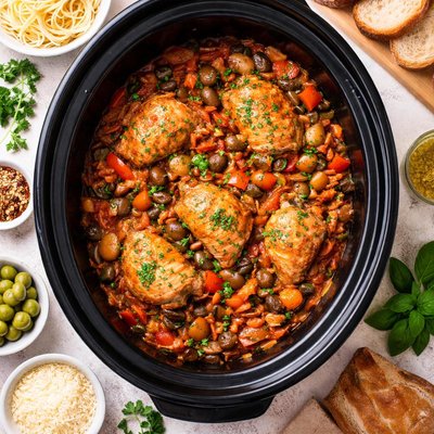 Image of Crock Pot Chicken Cacciatore
