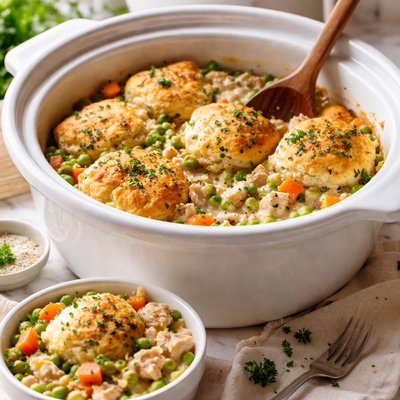 Image of Crock Pot Chicken Cobbler