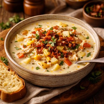Image of Crock Pot Chicken Corn Chowder Quick Version