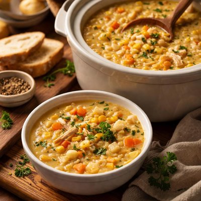 Image of Crock Pot Chicken Corn Soup