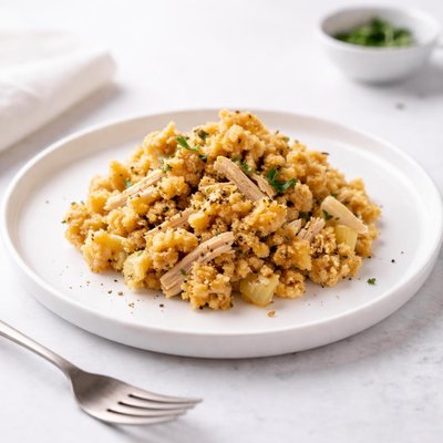 Image of Crock Pot Chicken Cornbread Dressing