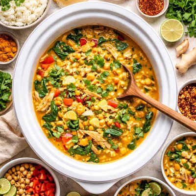 Image of Crock Pot Chicken Curry Soup