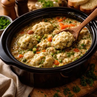 Image of Crock Pot Chicken Dumplings