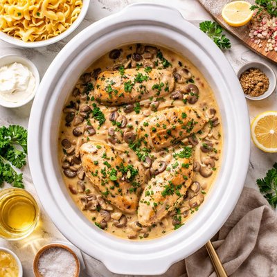 Image of Crock Pot Chicken Parisienne