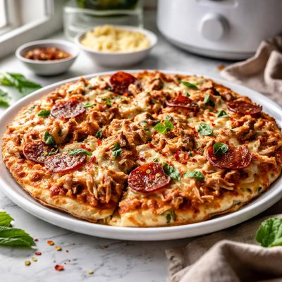 Image of Crock Pot Chicken Pizza
