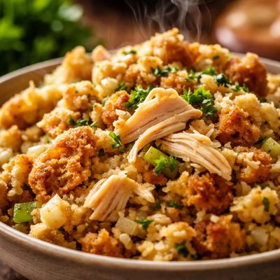 Image of Crock Pot Chicken Stuffing
