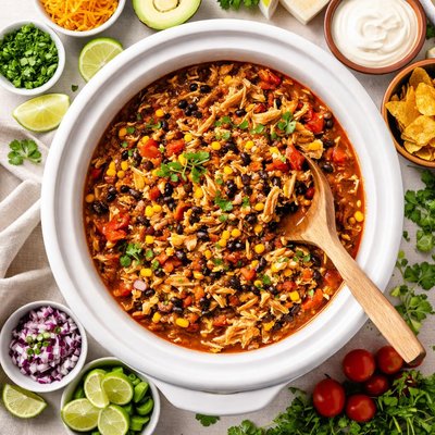 Image of Crock Pot Chicken Taco Chili
