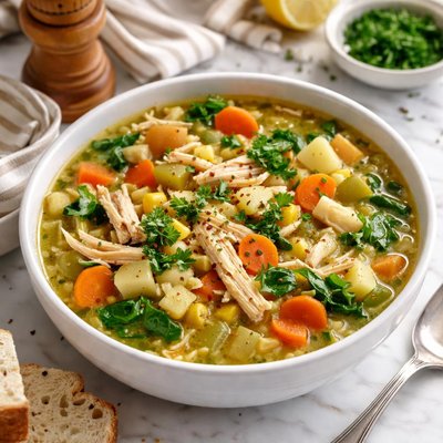 Image of Crock Pot Chicken Vegetable Soup Nothin Fancy Just Yummy