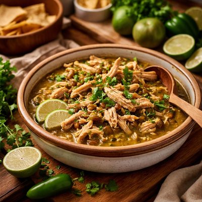 Image of Crock Pot Chicken with Tomatillos Salsa
