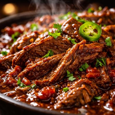 Image of Crock Pot Chili Beer Brisket of Beef