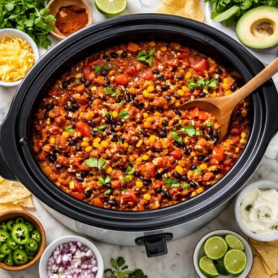 Image of Crock Pot Chili with Sausage