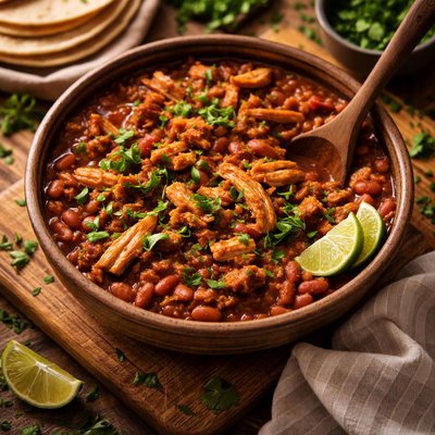Image of Crock Pot Chipotle Chicken and Pintos