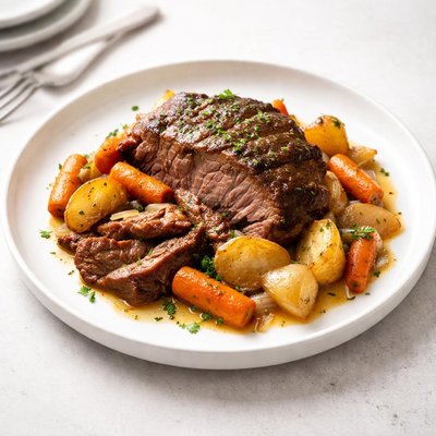 Image of Crock Pot Chuck Roast with Vegetables