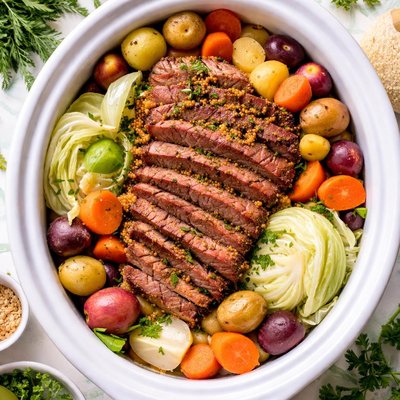 Image of Crock Pot Corned Beef and Cabbage