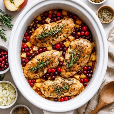 Image of Crock Pot Cranberry Apple Chicken Breasts
