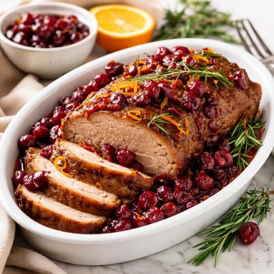 Image of Crock Pot Cranberry Pork Roast