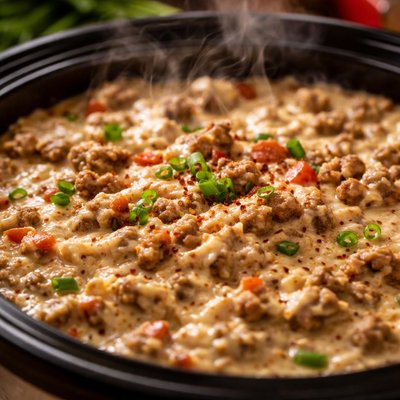 Image of Crock Pot Cream Cheese Sausage Dip