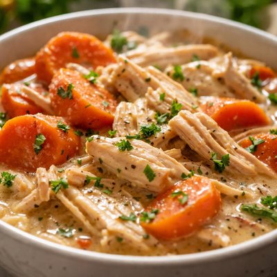 Image of Crock Pot Creamy Chicken and Carrots