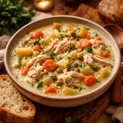 Image of Crock Pot Creamy Chicken Stew