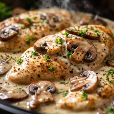 Image of Crock Pot Creamy Mushroom Chicken