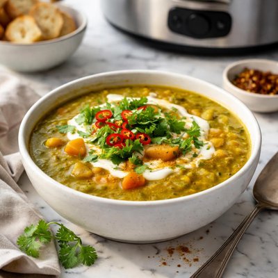 Image of Crock Pot Curried Split Pea Soup