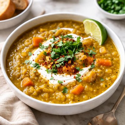 Image of Crock Pot Curry Split Pea Soup