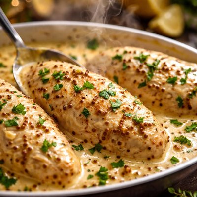 Image of Crock Pot Dijon Spiced Cream Chicken