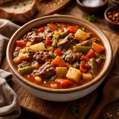Image of Crock Pot Easy Vegetable Beef Soup