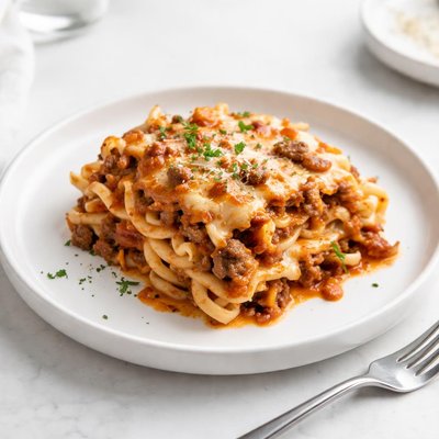 Image of Crock Pot Egg Noodle Lasagna